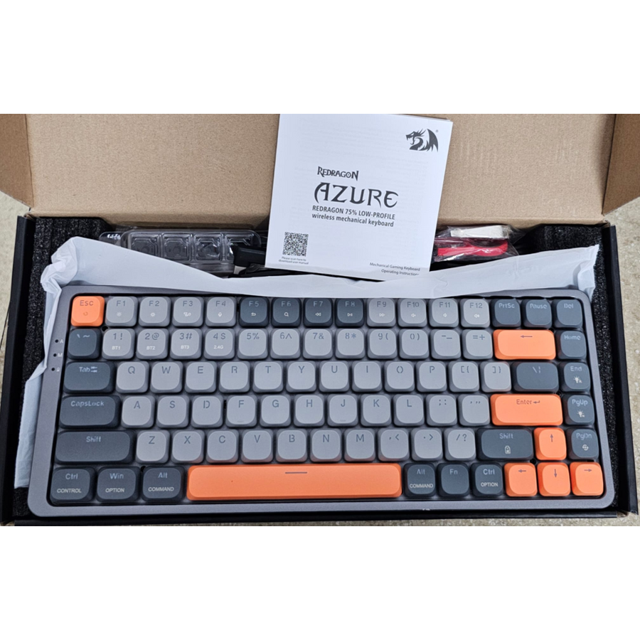 Tastatura Resigilat Mecanica Gaming Azure RGB Red Switch Gri