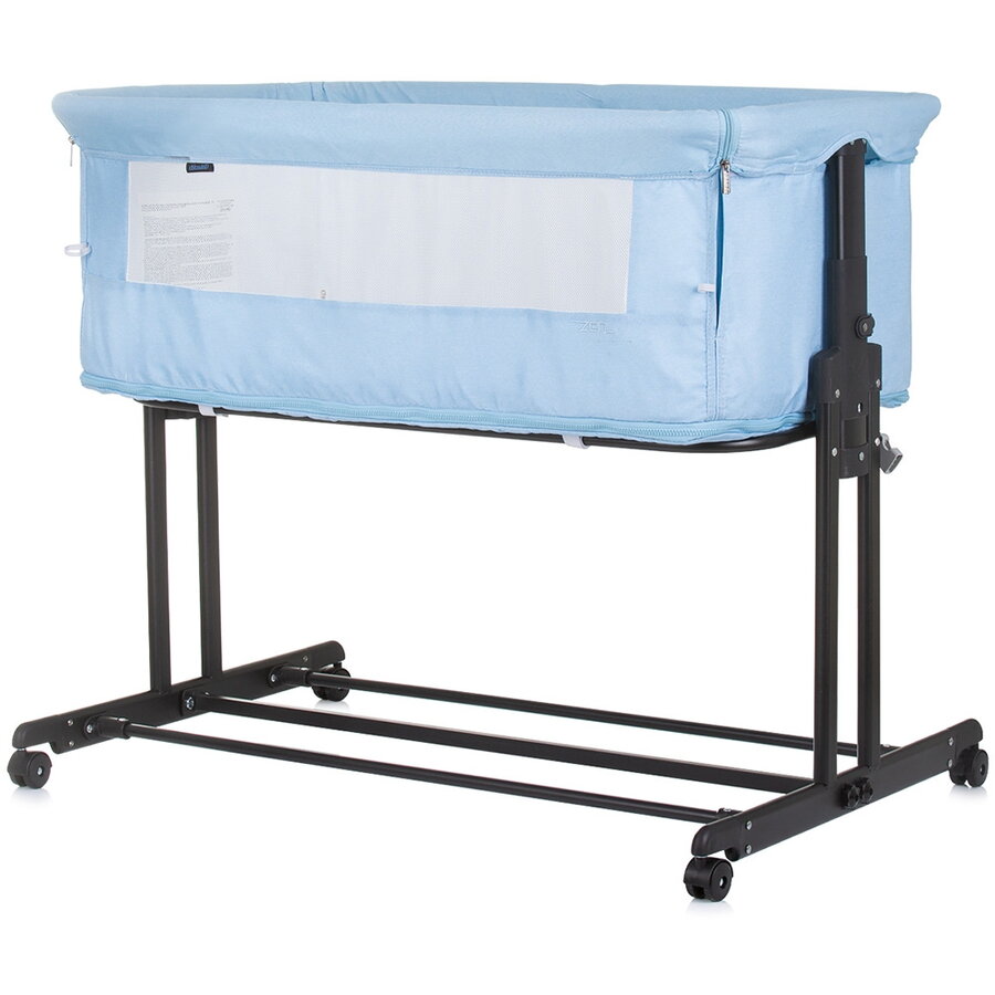 Patut Co-sleeper Zen Varsta 0 - 6 Luni Transformabil in Tarc de Joaca Sky Blue