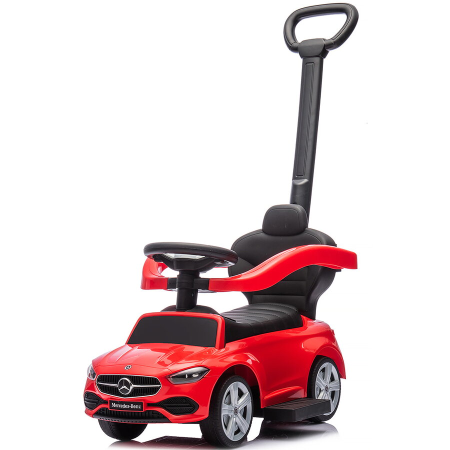 Mașinuță de Impins Chipolino Mercedes Benz C-Class cu Mâner Varsta 1 - 3 Ani Roșu