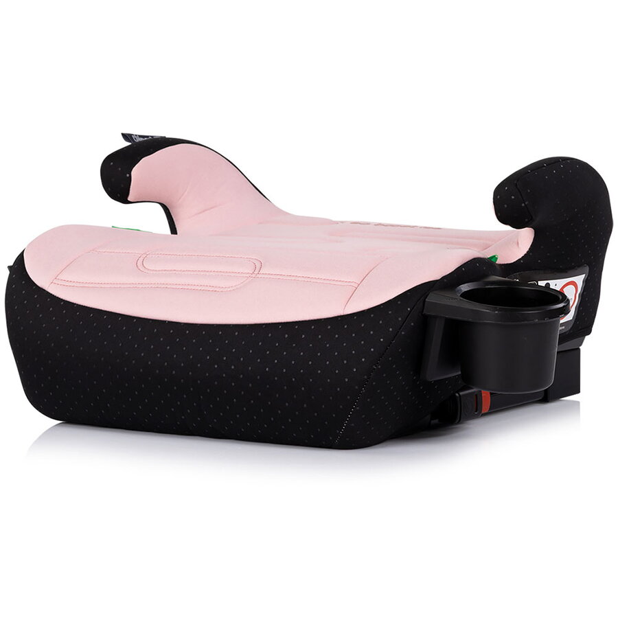 Inaltator Auto pentru Copii Go Boost Iso I-Size 125-150CM cu Sistem Isofix Roz Pudra