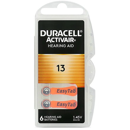 BATERIE AUDITIVA DURACELL 13 BLISTER 6 BUC