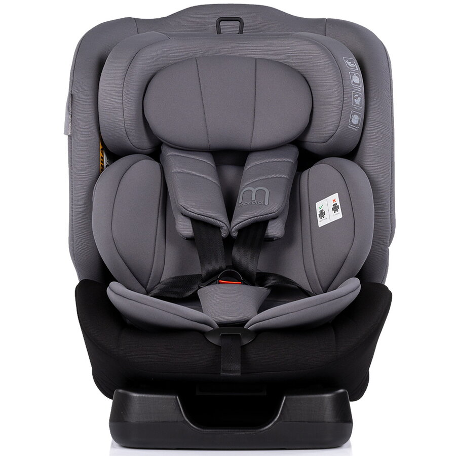 Scaun Auto Copii Mondial I-Size 40-150CM Varsta 4 - 12 Ani Maxim 36KG Charcoal