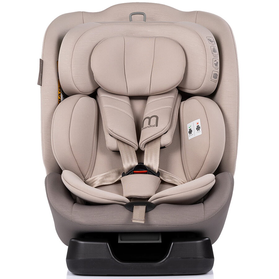 Scaun Auto Copii Mondial I-Size 40-150CM Varsta 4 - 12 Ani Maxim 36KG Latte