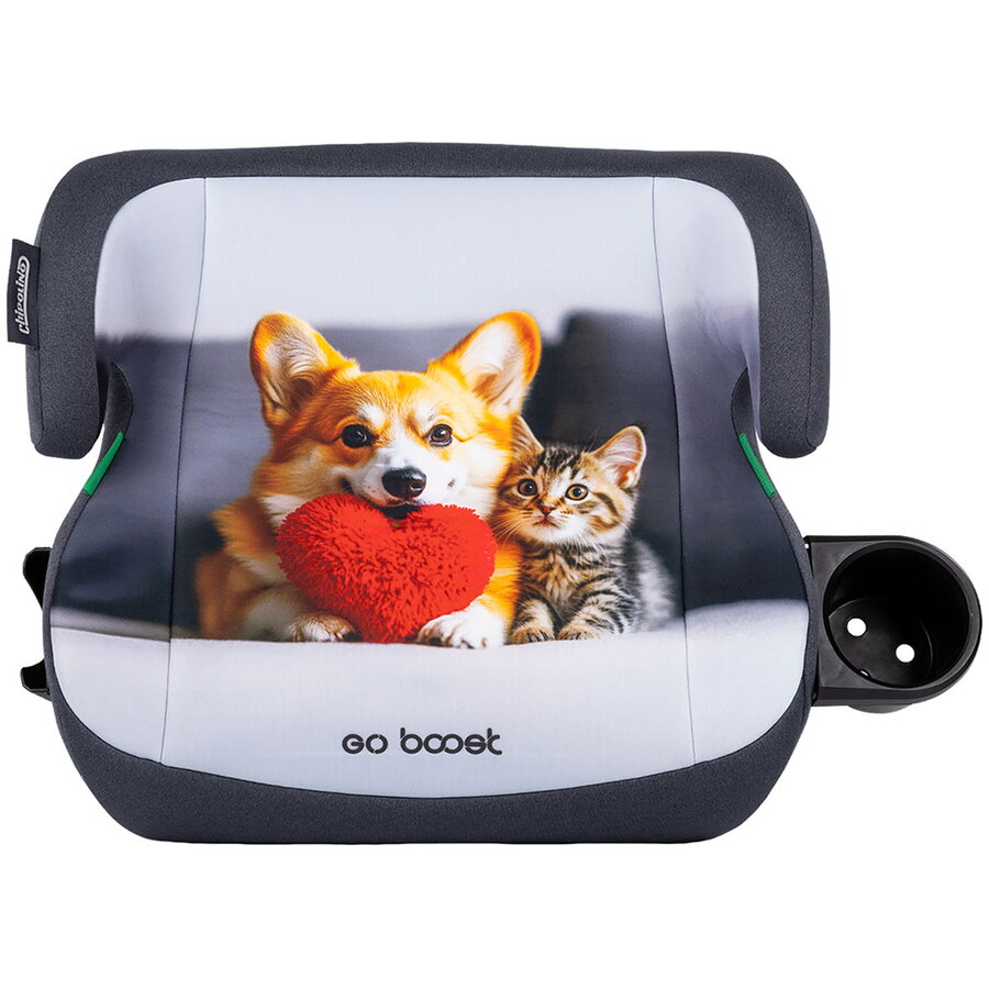 Inaltator Auto pentru Copii Go Boost I-Size 125-150CM Corgi Gri Inchis