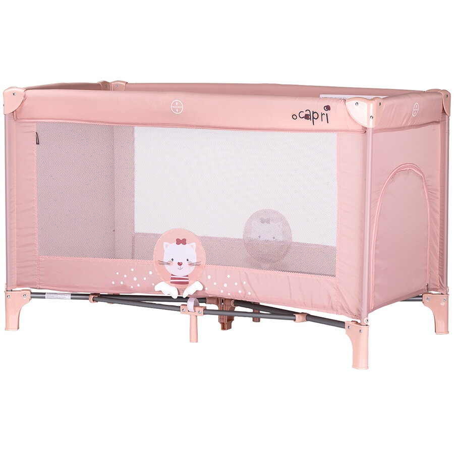 Patut Pliabil Capri de la Nastere Maxim 15KG Cat Roz