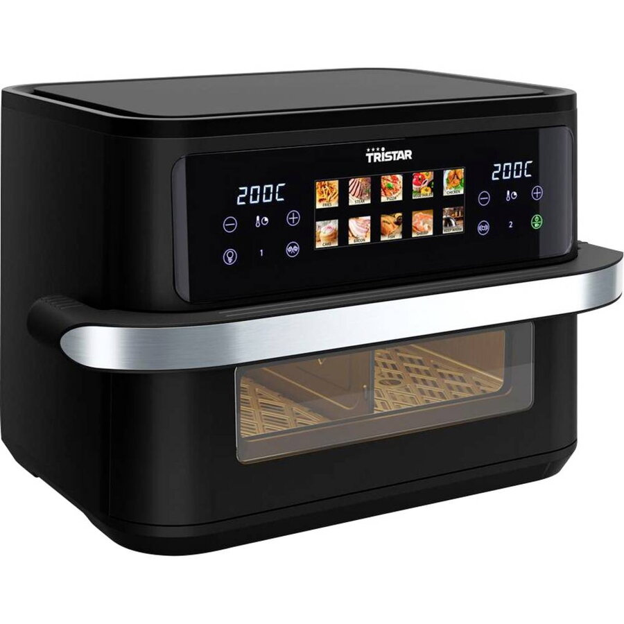 Friteuza cu Aer Cald FR-9078 Dualzone Flex Capacitate 10L 10 Programe Presetate 2800W Negru