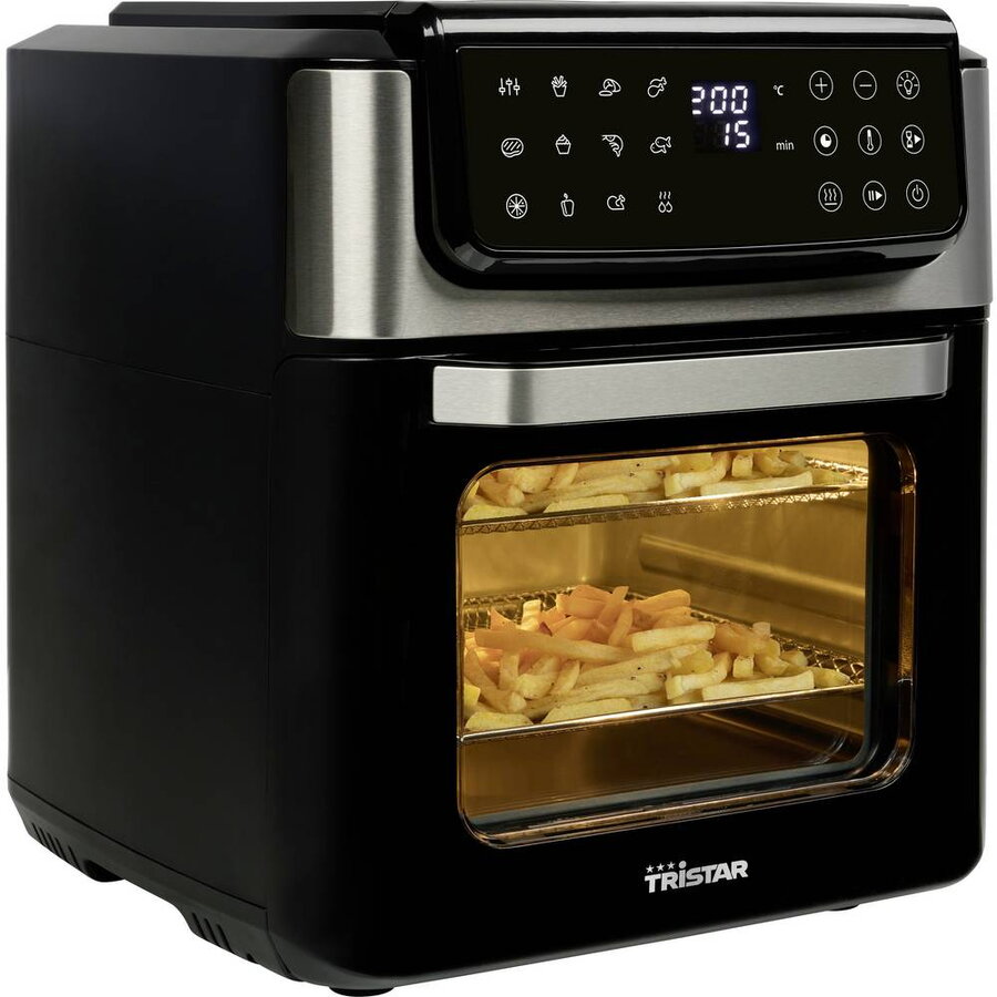 Cuptor Electric Airfryer FR-9068 Volum 12L Tehnologie cu Aer Cald 13 Programe Presetate Putere Maxima 1800W Negru