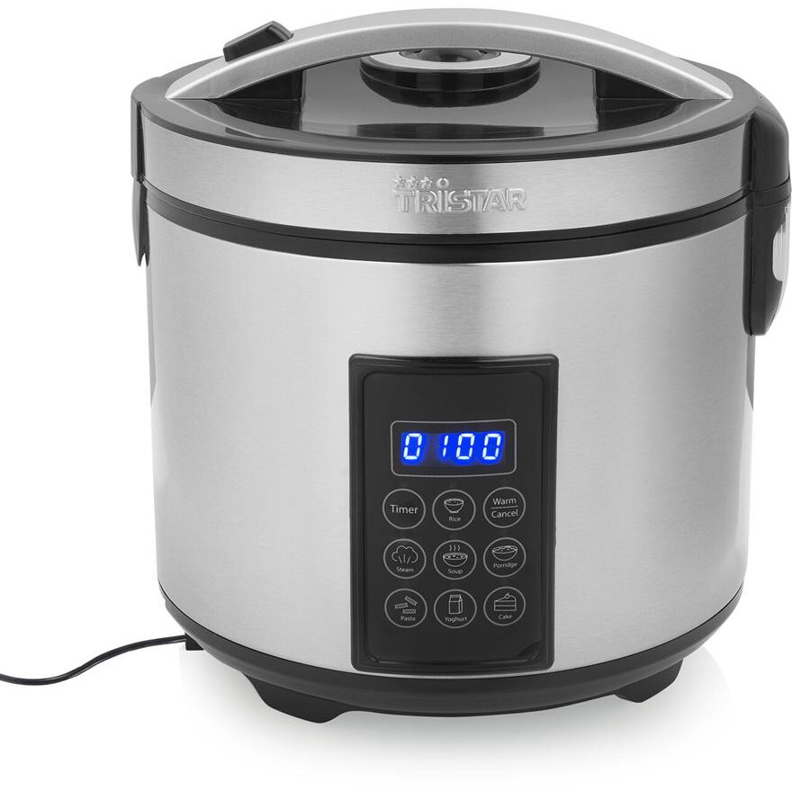 Aparat de Gatit Orez RK-6138 Capacitate 2.2L 7 Programe Presetate Functie de Gatit la Aburi 900W Inox