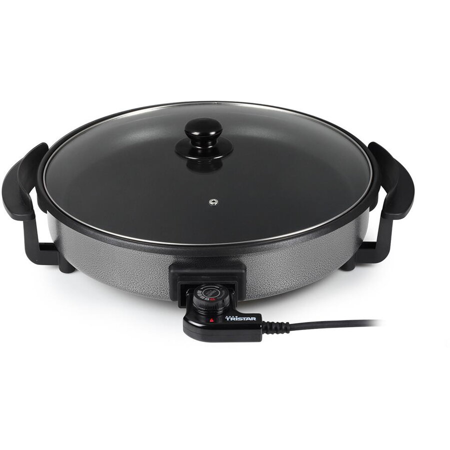 Tigaie Electrica Multifunctionala PZ-2964 3L Diametru 40CM 1500W Gri Inchis/Negru