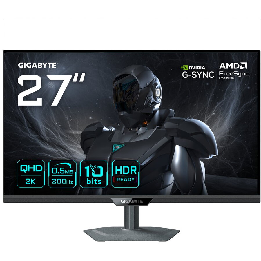 Monitor G27Q20 27Inch QHD Gaming 2560 x 1440 200Hz 0.5ms 350 cd/mp G-Sync Compatible FreeSync Premium Negru