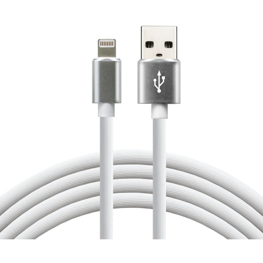Cablu Date si Incarcare USB Lightning 1m Alb