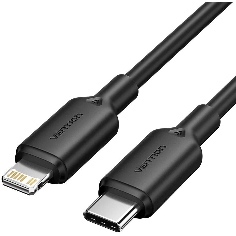 Cablu Date si Incarcare USB-C  Lightning 3A 480Mbps 1m Negru