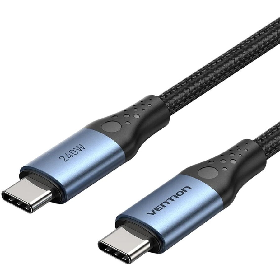 Cablu Date si Incarcare USB 2.0 5A 240W 1m USB-C Negru