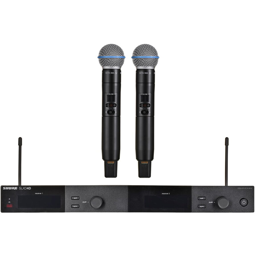 Microfon SLXD24DE/B58-G59  Dual Digital Wireless Negru
