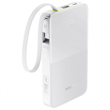 Baterie Externa EnerFill Bipow2 Pro 10000mAh 22.5W QC + PD 1 x USB-A - 2 x USB-C Alb