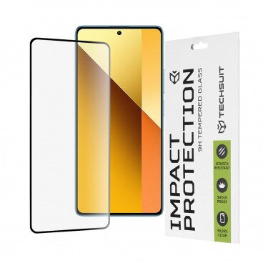 Folie Protecție Techsuit Xiaomi Redmi Note 13 5G Sticlă Securizată Full Glue 111D