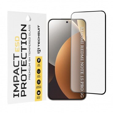 Folie Protecție Techsuit Xiaomi Redmi Note 15 Pro 5G Sticlă Securizată Full Glue