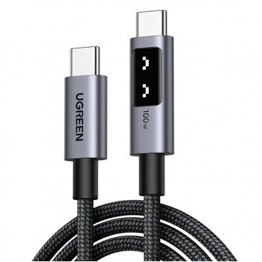 Cablu Date si Incarcare USB-C - USB-C L509 100W 1m Gri