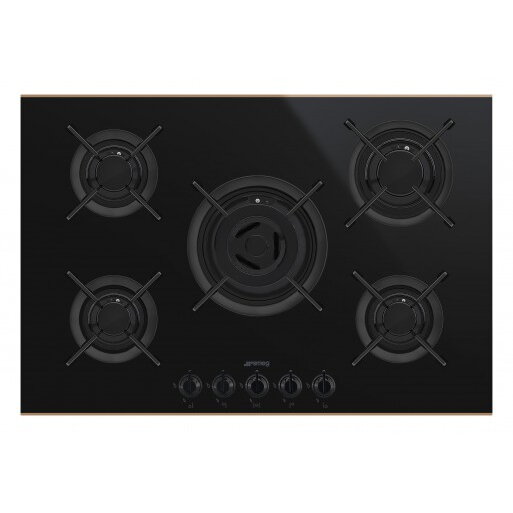 Plita Incorporabila 75Cm Gaz 5 Arzatoare Negru