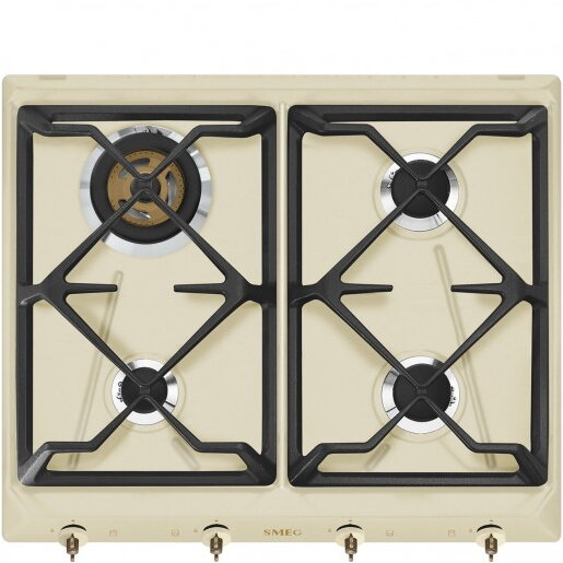 Plita SRV864POGH Gaz 60Cm 4 Zone Crem