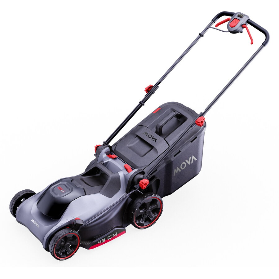 Masina de Tuns Iarba / Gazon GL417 Latime de Lucru 43CM 2 Acumulatori 20V 2.0Ah si Incarcator Gri/Negru