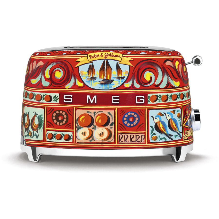 Prajitor de Paine 50's Style TSF01DGEU - D&G Sicily Is My Love 2 Felii 6 Trepte de Rumenire 950W Multicolor