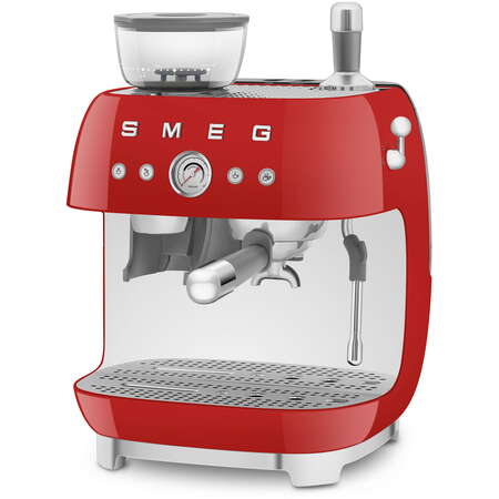 Espressor Manual 50's Style EGF03RDEU 2.4L 15Bari Rasnita Incorporata 1650W Rosu
