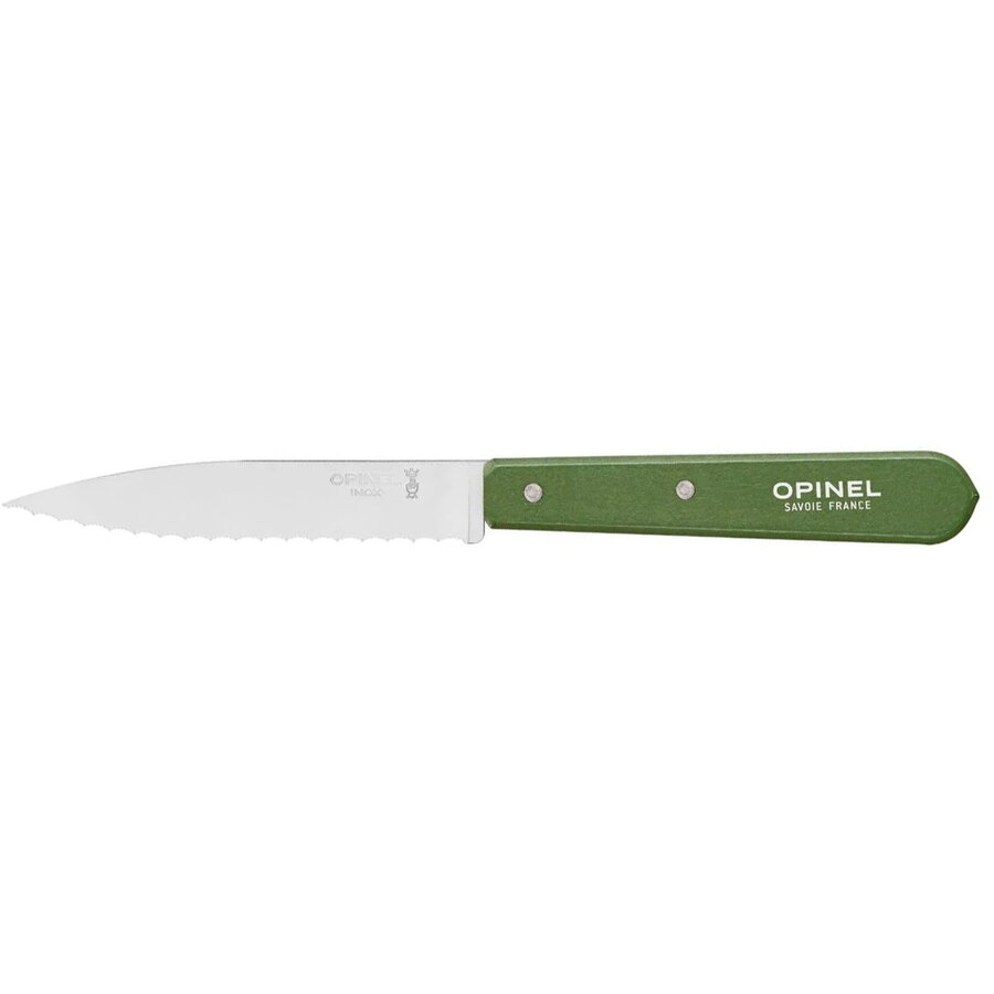 Cutit cu Lama Serata N°113 Inox 10cm Les Essentiels Green