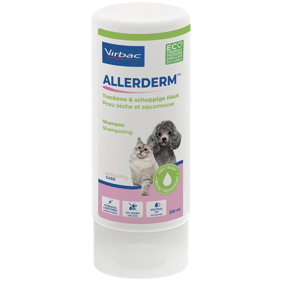 Șampon Virbac Allerderm Dry and Flaky Skin Pisici Câini 250 ml