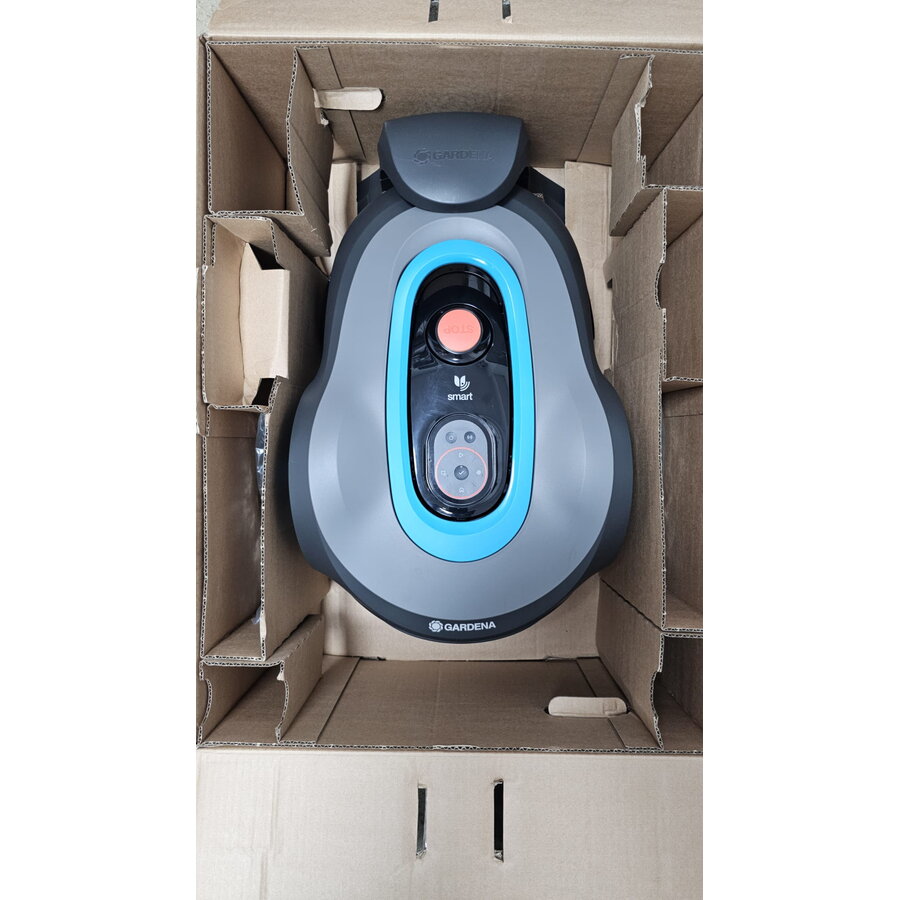 Robot de Tuns Gazonul / Iarba Resigilat SILENO Pro Smart (19802-20) 600m² Control Aplicatie Gri/Albastru