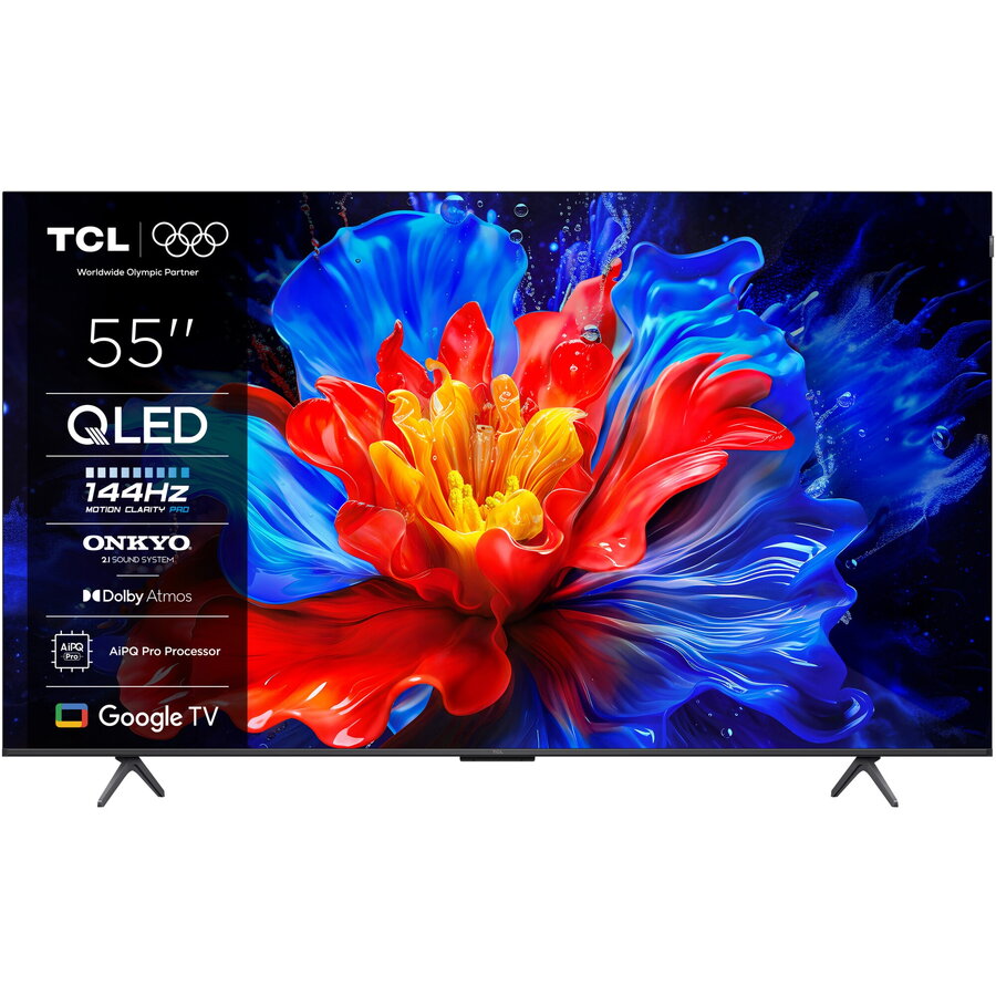 Televizor Smart QLED 65P8K 164cm 65inch Ultra HD 4K Google TV Black