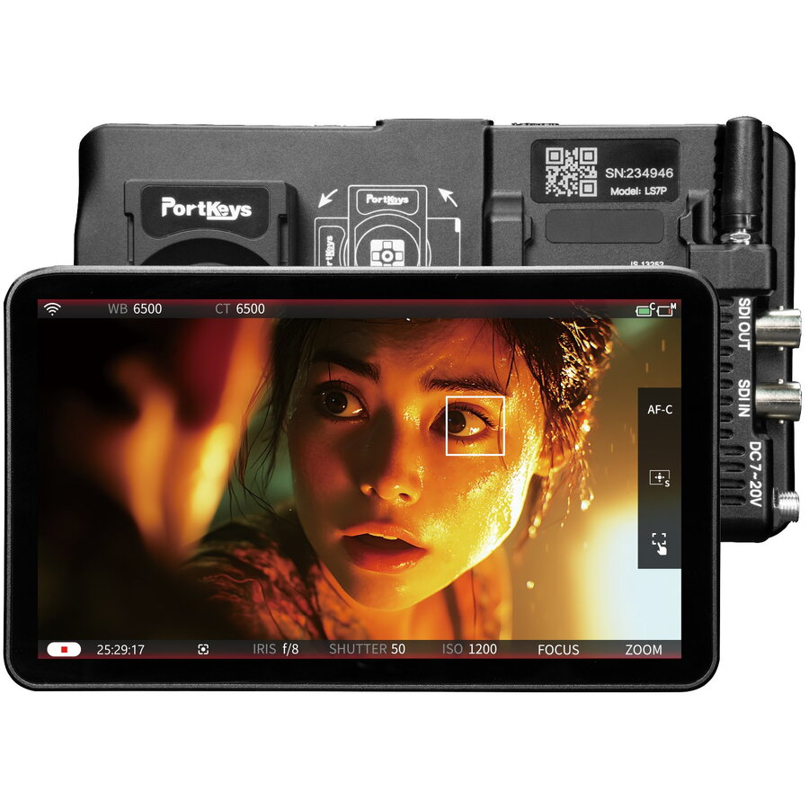 Monitor pentru Camera Video LS7P Ecran 7Inch Rezolutie Full HD Negru