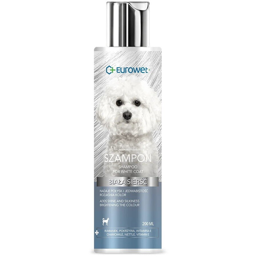 Șampon EUROWET Blană Albă Câini 200ml