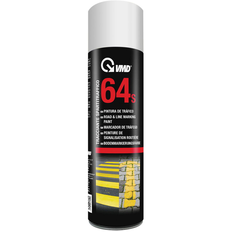 Spray Marcare Alba 500ml Vopsea pentru Asfalt Beton Metal Rezistent UV si Uzura Negru