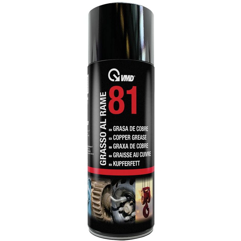 Spray Vaselina Cupru 400ml Rezistenta Temperatura Inalta Anti Gripare Negru