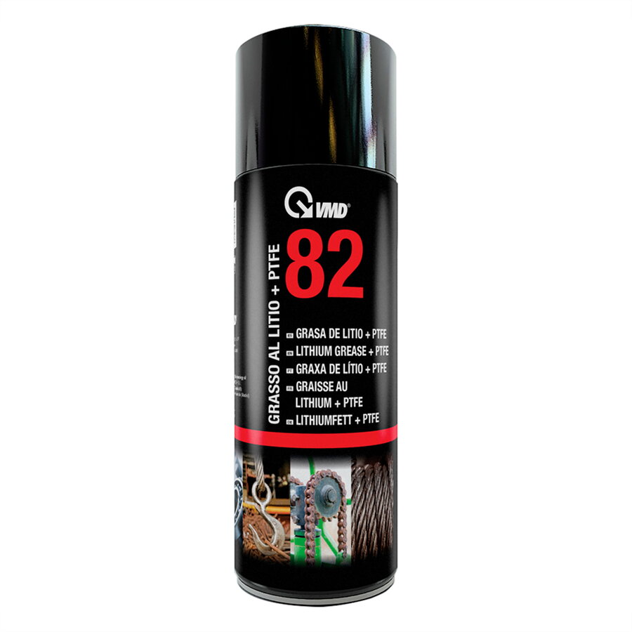 Spray Vaselina Litiu PTFE 400ml Lubrifiant Universal Rezistent Apa Negru