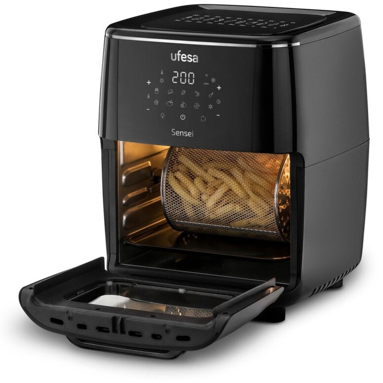 Friteuza cu Aer Cald Sensei 12 Litri 10 Programe 1700W Black