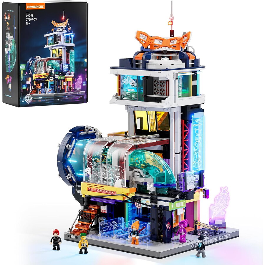 Set de Constructie L9098 - Gara Plutitoare Lumini LED 2760 Piese Varsta 16 Ani+ Multicolor