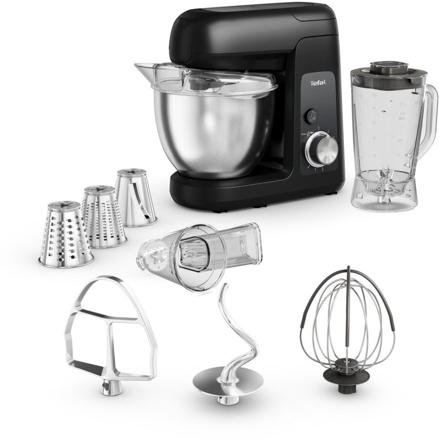 Robot de Bucatarie Bake Partner QB522838 Bol 4.6L Blender 1.25L 8 Viteze Putere 1100W Negru