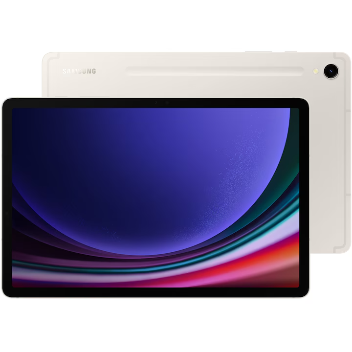Tableta Galaxy Tab S9 X710 12GB 256GB WiFi Beige + Husa cu Tastatura Book Cover Black