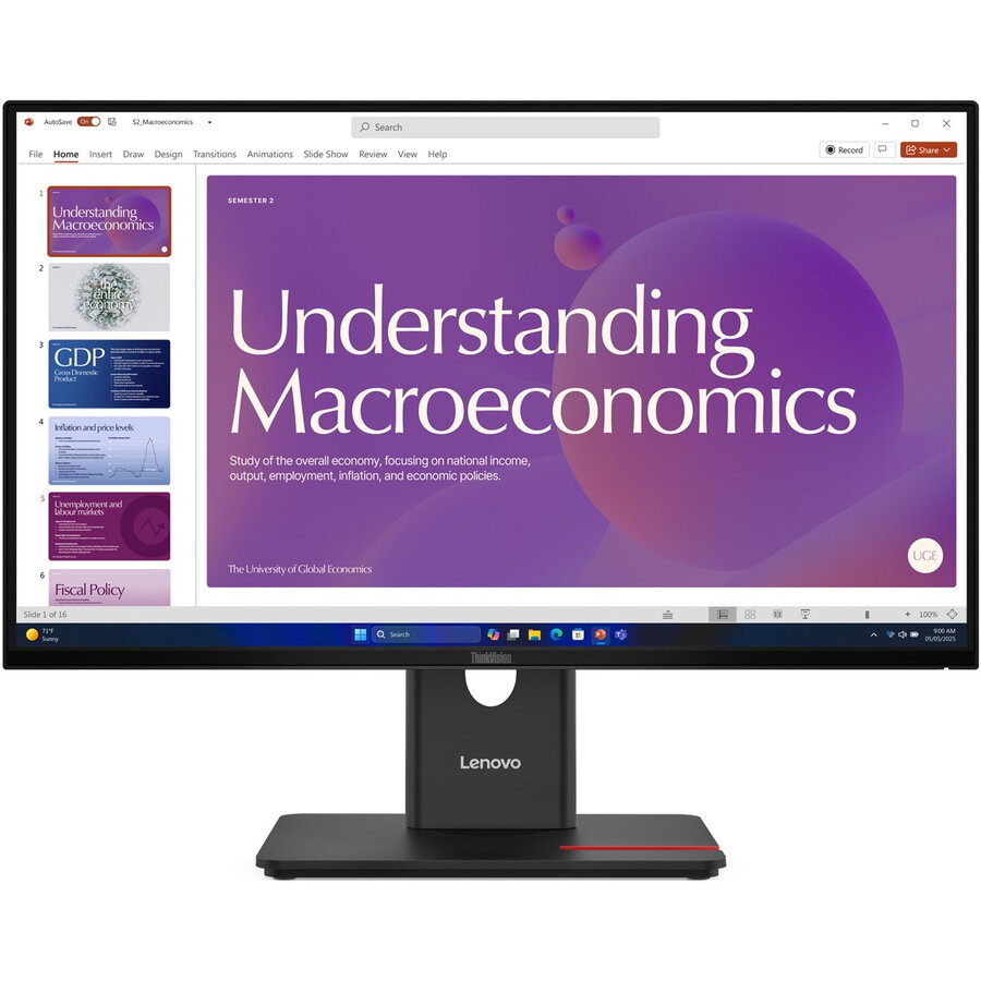 Monitor ThinkVision T24D-40 16:9 Full HD IPS Negru