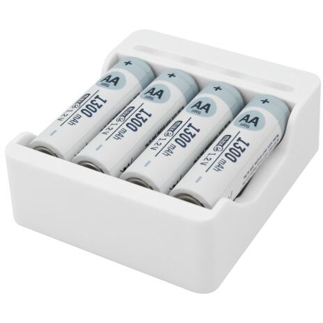 Incarcator Baterii Basic IV 4x AA 1300mAh Alb