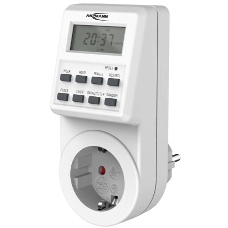 Temporizator Digital Saptamanal AES6 Switch 18 Timpi 3680W Alb
