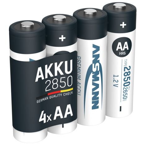 Baterie Reincarcabila NiMH 4 x AA/HR6 2850mAh 1.2V Negru/Alb