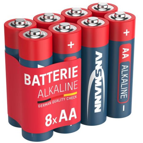 Baterie Alcalina 8 x AA/LR6 1.5V Rosu/Albastru