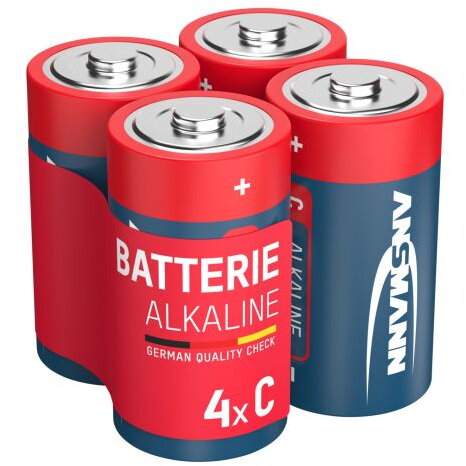 Baterie Alcalina 4 x C/LR14 1.5V Rosu/Albastru