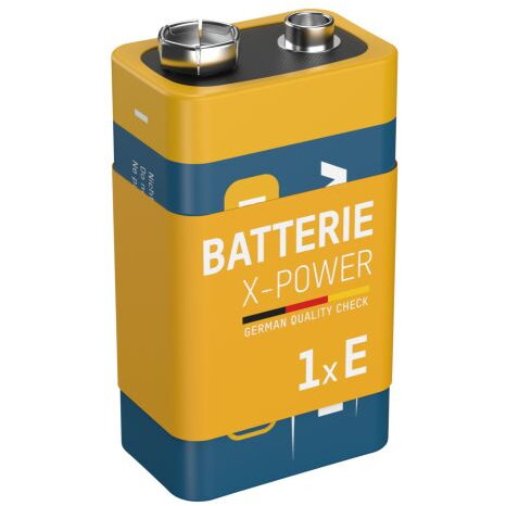 Baterie Alcalina Premium X-Power E/6LR61 9V Galben/Albastru