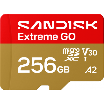 Card microSDXC Extreme GO Android A2 256Gb Clasa 10 / UHS-1 U1 SDSQXGN-256G-GN6MN