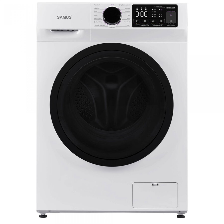 Masina de Spalat Rufe Frontala WSNDI-10146 Capacitate 10KG 1400RPM 15 Programe Clasa A Alb