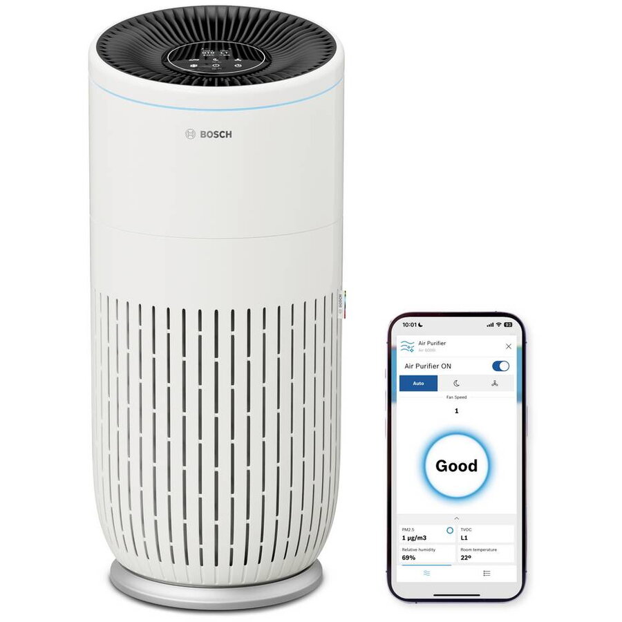 Purificator de Aer Air 6000i 4 Niveluri de Filtrare CADR 600m3/h Wi-Fi Alb